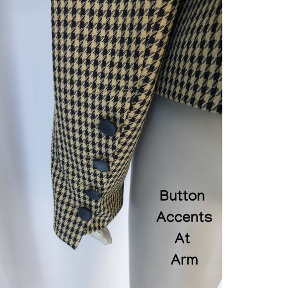NWOT House of Harlow Brown Houndstooth Blazer - Picture 8 of 13